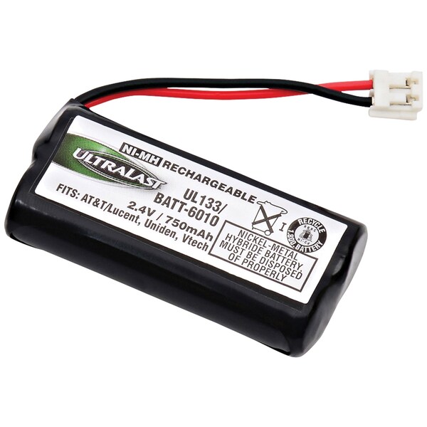 Ultralast Replacement Battery for Amplicom PowerTel 500 Cordless Phone BATT-6010